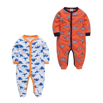 

unisex Roupas Bebe De 2pcs baby rompers Kavkas Baby Girl Clothes Full Sleeve 100%Cotton Cartoon Overalls Newborn Baby Onesie