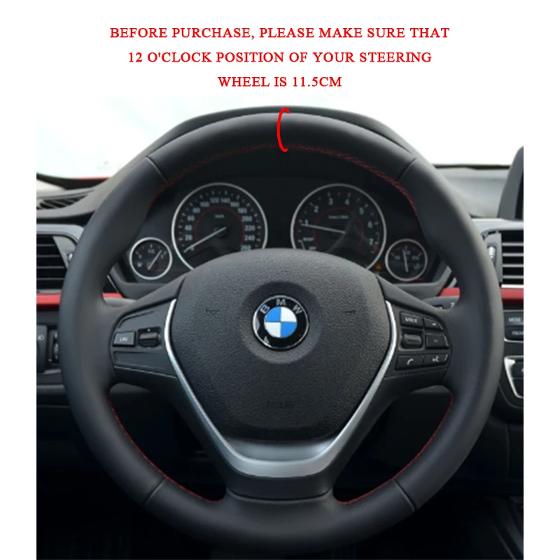 Оплетка на руль для BMW F20 2012 2018 F45 2014 F30 F31 F34 2013 2017 F32 F33 F36|on the steering wheel|wheel cover braidcover on