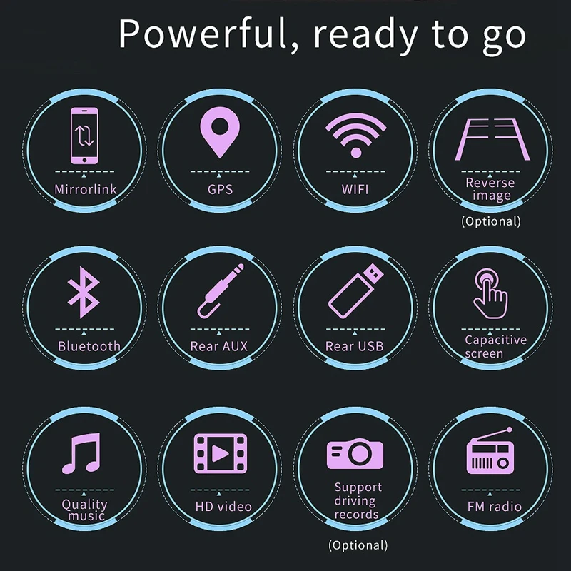 Новинка Android 10 Универсальный 2 Din 7 дюймов Автомобильный стерео радио GPS Wifi плеер