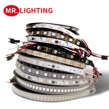 Ws2815 ws2812b ws2811 lâmpada led neon, sinal duplo rgb, cor completa, led tira, tira