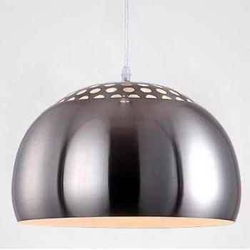 

Brief modern home deco Imitation stainless steel paint iron pendant light fixture DIY fishing living room E27 bulb pendant lamp