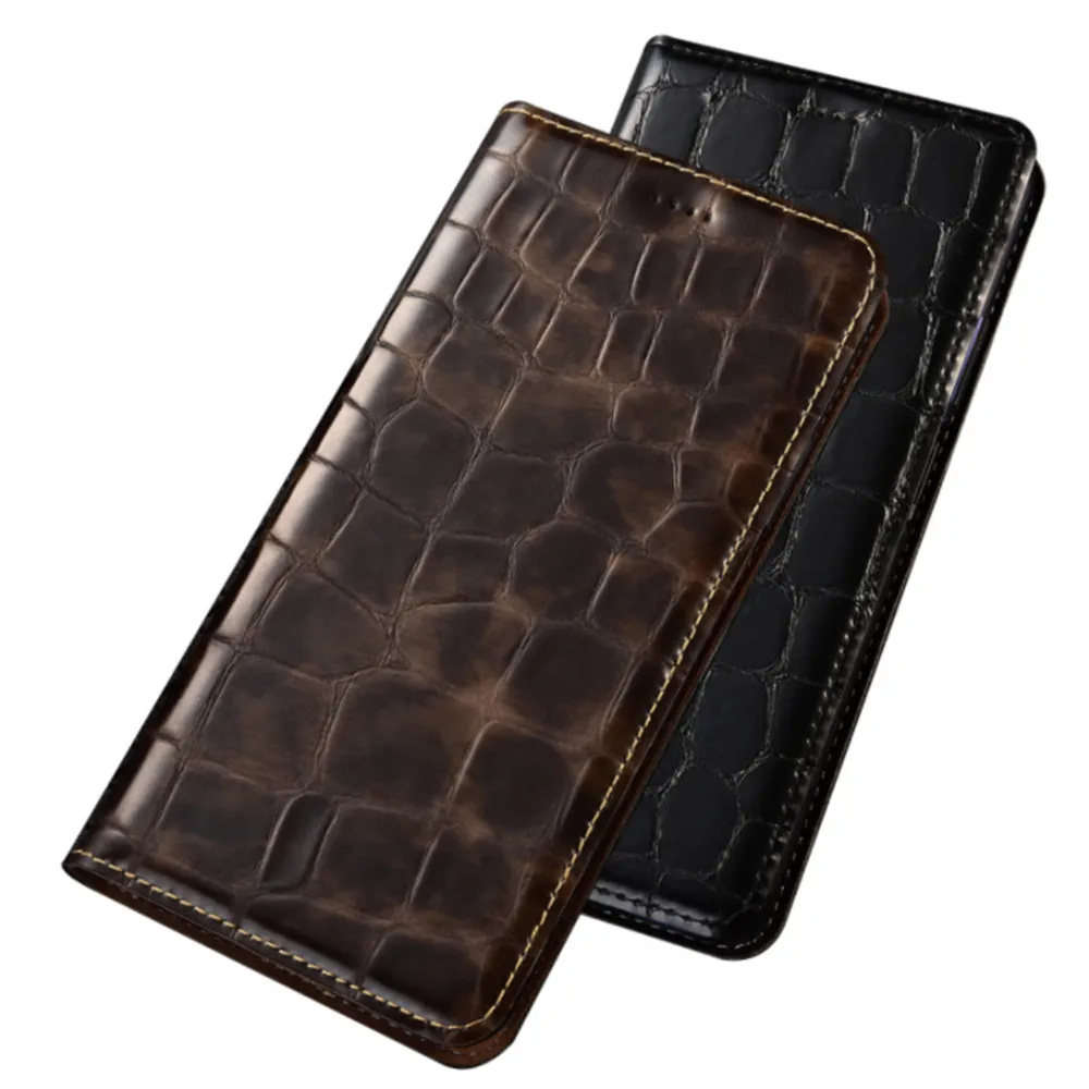 Calfskin Genuine Leather Holster Cards Slot Case For Asus ZenFone 3 MAX ZC553KL/Asus ZC520TL Phone Cover Magnetic | Мобильные