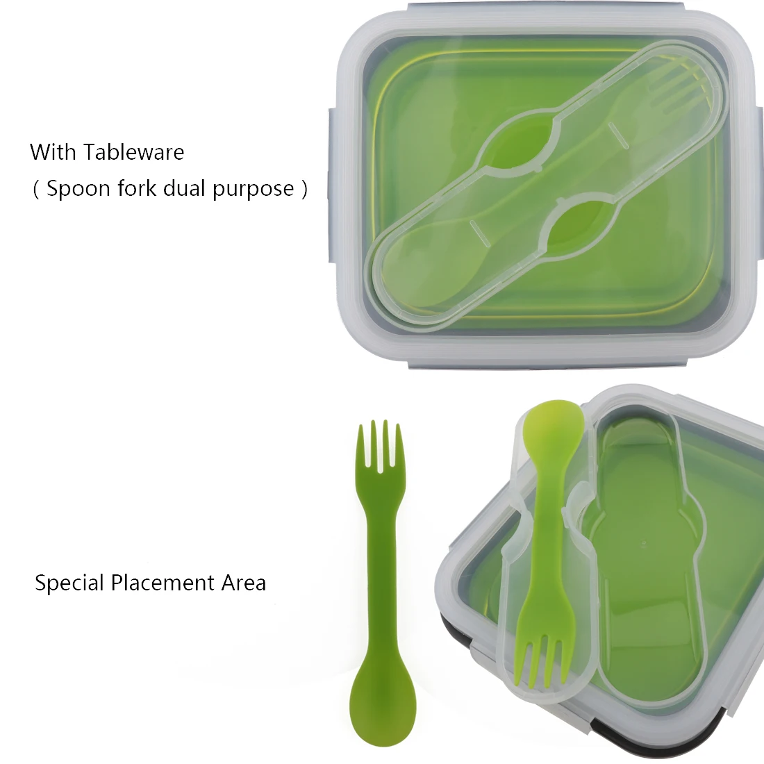 Портативный Силиконовый складной Ланч-бокс объемом 700 мл, микроволновая миска для духовки, складной контейнер для хранения еды, Ланч-бокс