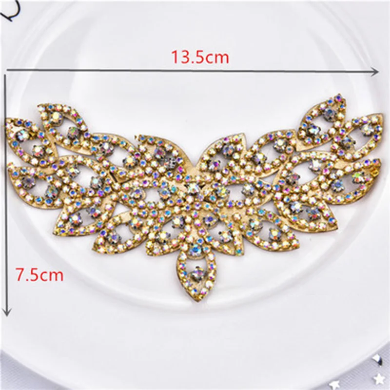 DIY Стразы отделка кристаллами цепочки бисерная аппликация Пришивные/Железные