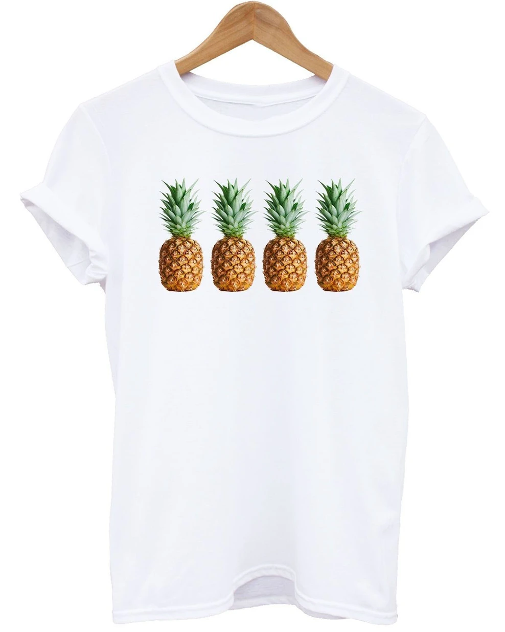Four Pineapples T Shirt Fruit Fresh Summer Indie Retro Hi[Ster Tumblr Custom Made Tee |