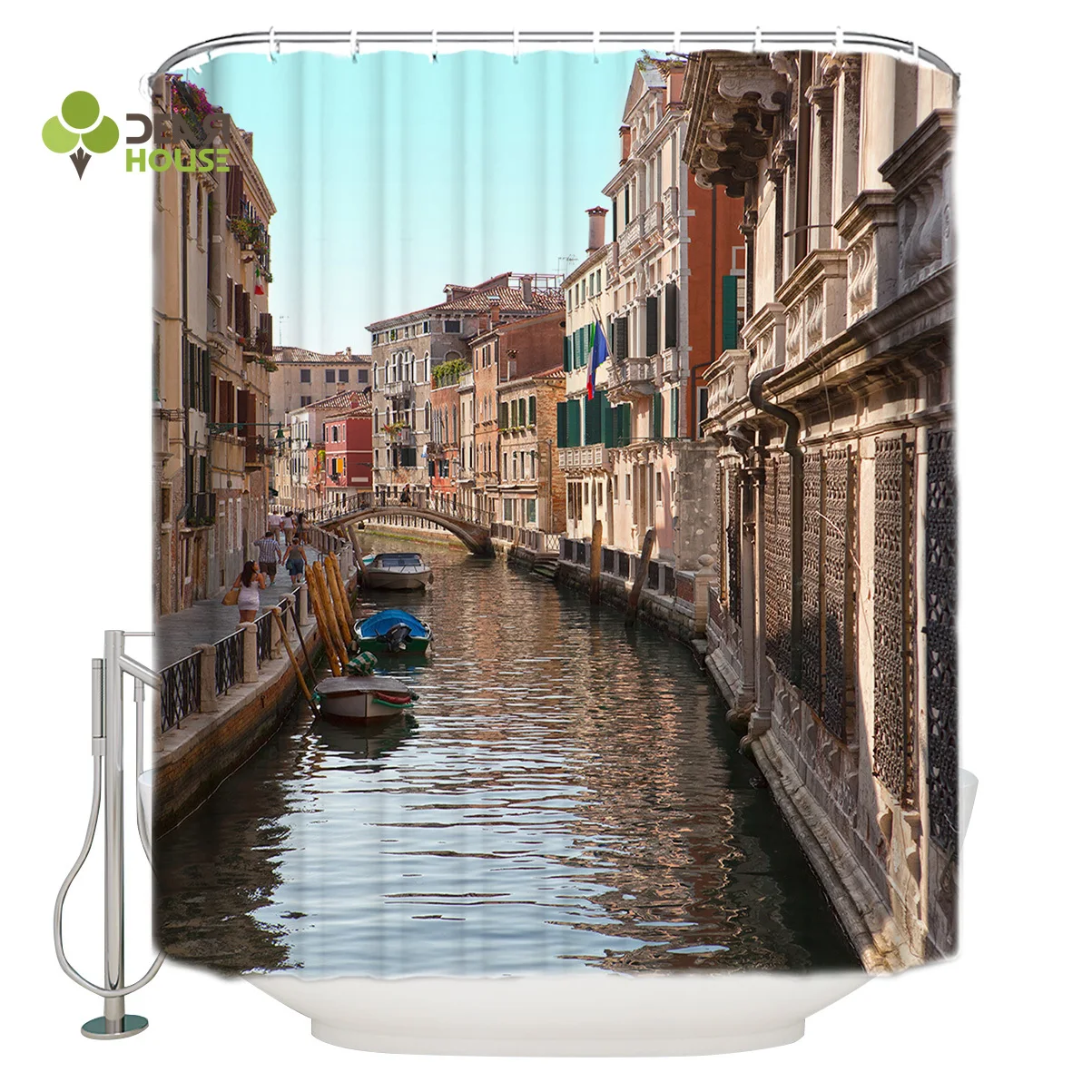 Деардом занавеска для душа Венеция Европа город дизайн ткань занавеска для душа декор для ванной комнаты