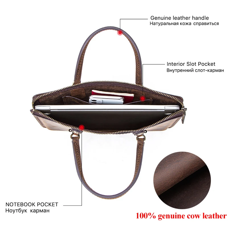 Vintage Leather Laptop bag For Macbook Pro 15