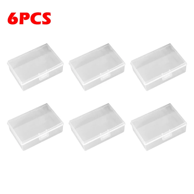 Transparent Plastic Boxes Playing Cards Container Plastic Storage Case Packing Poker Game Card Box For Pokers Set Wholesale 6pcs