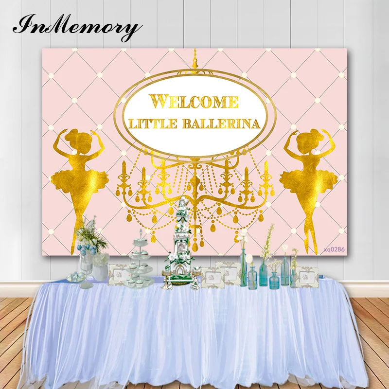 InMemory розовая Тема Фотография Вечеринка Золотая танцующая девушка фотосессия |