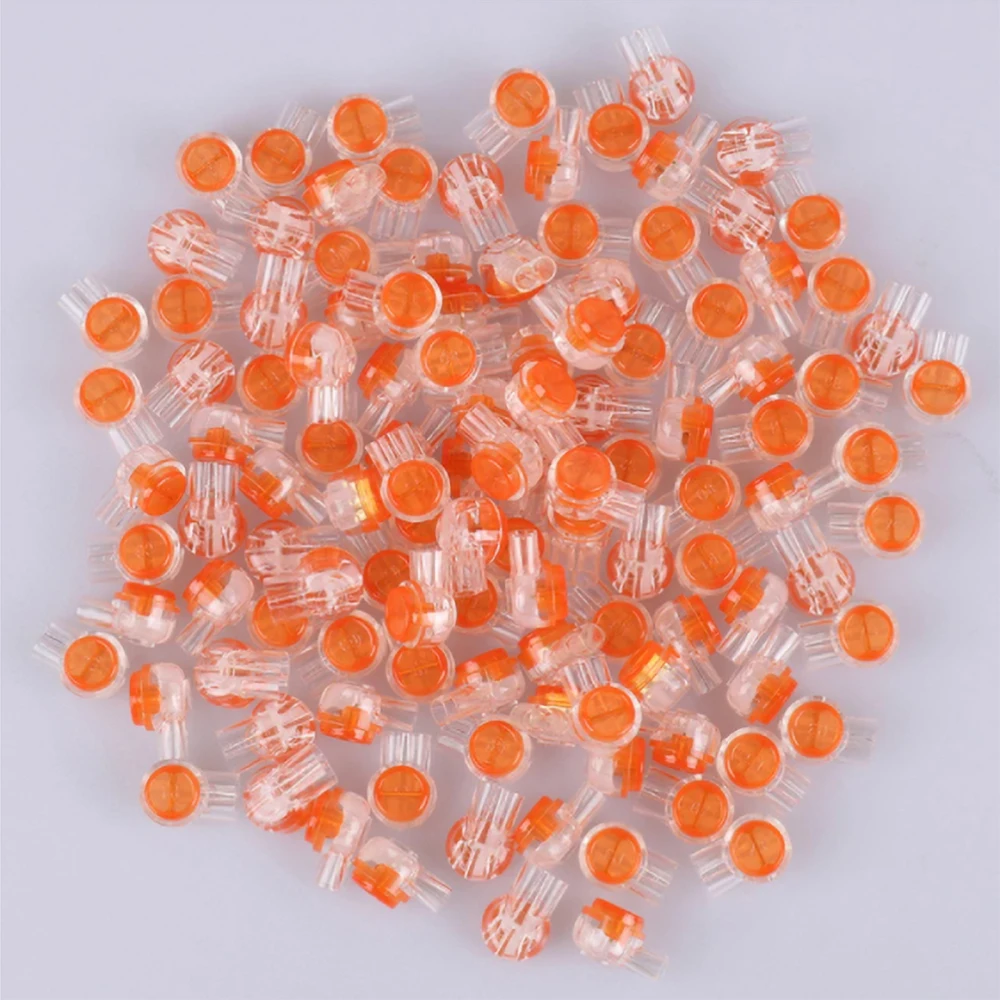 

50/100 Pcs Connector K1 Crimp Terminals Connector Waterproof Wiring Ethernet Cable Telephone Cord Terminal Network Butt Joint