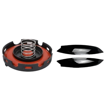 

PCV Pressure Regulating Valve Engine Cover for Beetle CC Eos Golf & Headlights Eyebrow Sticker for GOLF MK5 2005-2007