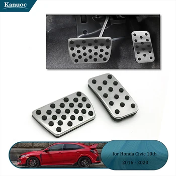 

1Set Car Non-slip Accelerator Brake Pedal For Honda Civic 2016-2018 Aluminum alloy Interior Modified Accessories