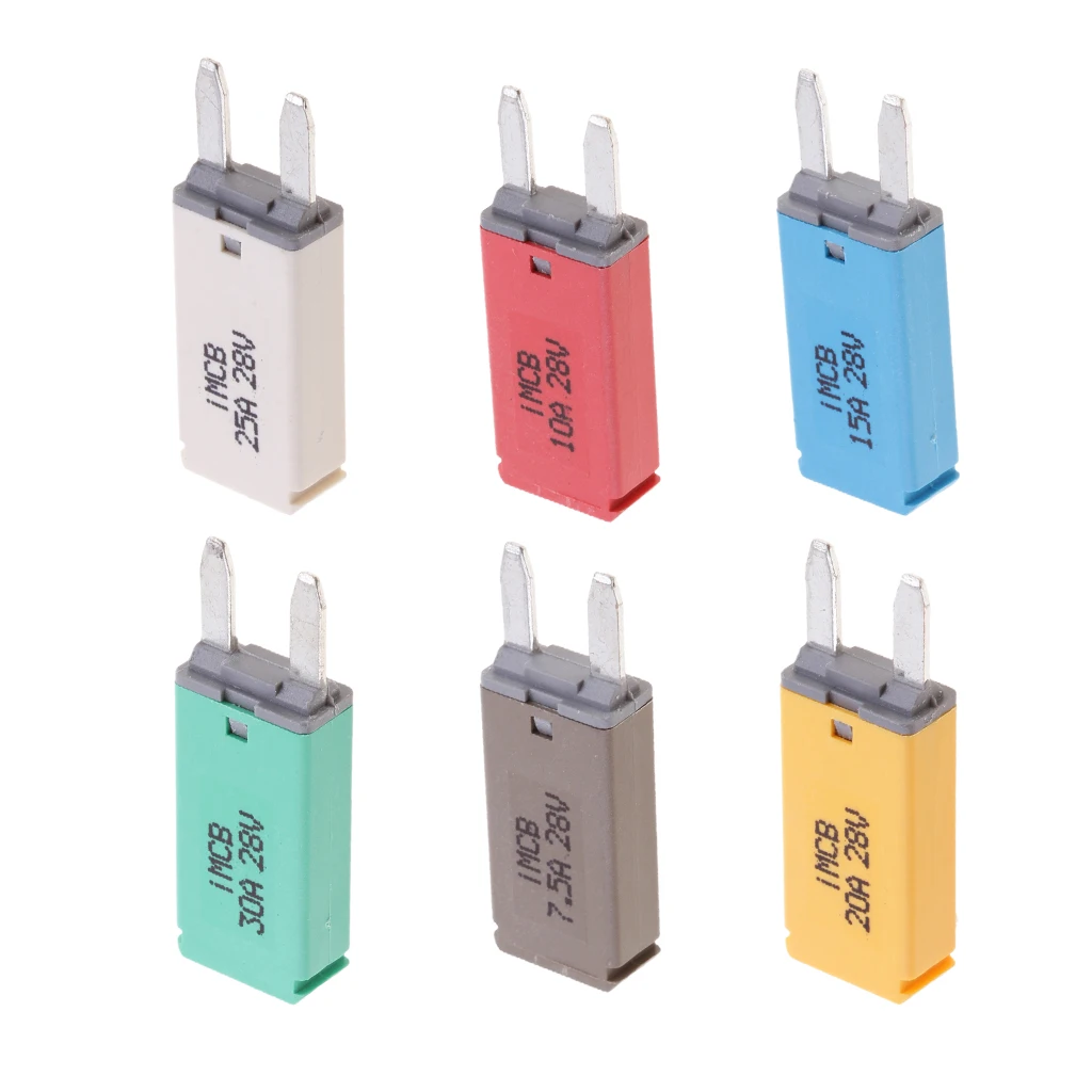 6-Pc Car Truck Boat Fuse Assortment Kit - 7.5, 10, 15, 20, 25, 30 AMP – Mini Small ATM/APM Blade Fuses