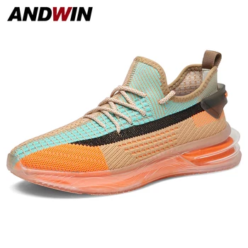 

Hot Sale Light Running Shoes Comfortable Casual Men's Sneaker Breathable Non-slip Wear-resistant Knitted Jogging Shoes Mesh Shoe
