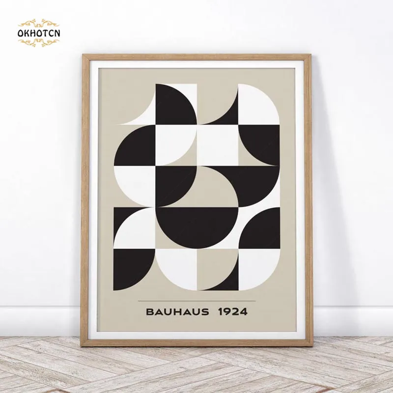 

Retro Geometric Poster Mid Century Wall Art Decoration Modern Wall Art Canvas Painting Gallery Wall Pictures Home Decoration