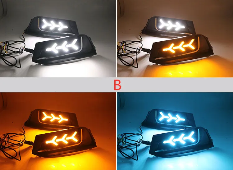 EOsuns led drl дневные ходовые огни для Audi A3- с динамическим движущимся желтым поворотным сигналом и синим ночным светом