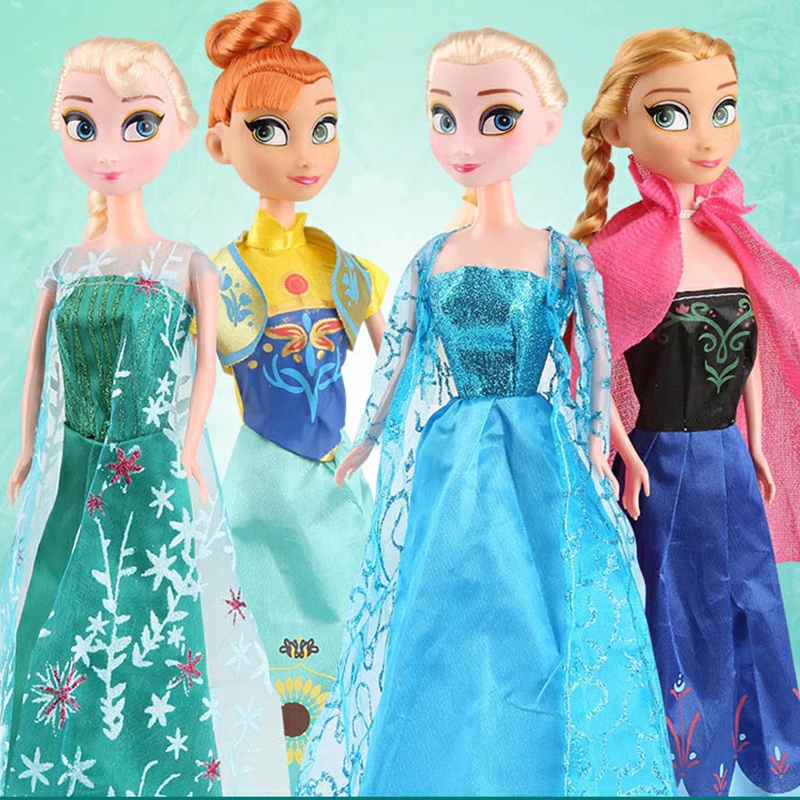 Disney 30 см игрушки холодное сердце принцесса Анна Эльза кукла девушки день