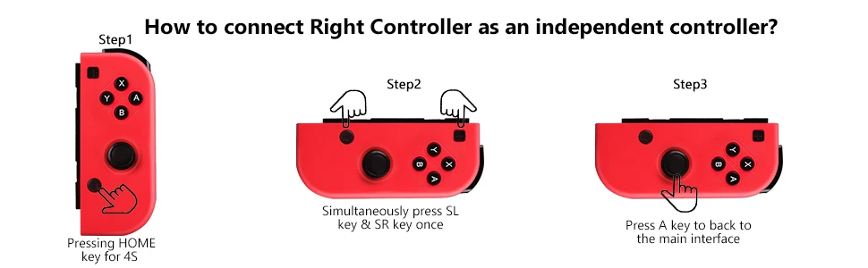 Беспроводной Bluetooth Pro Switch Joy Pad контроллеры L/R совместимы с консолью nintendo Switch как ДЖОЙСТИК джойстика Joy Con-2