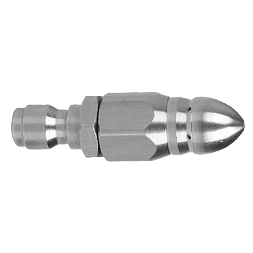 Stainless steel rotating pipe cleaning nozzle 1/4 inch for high pressure cleaner, 4000PSI