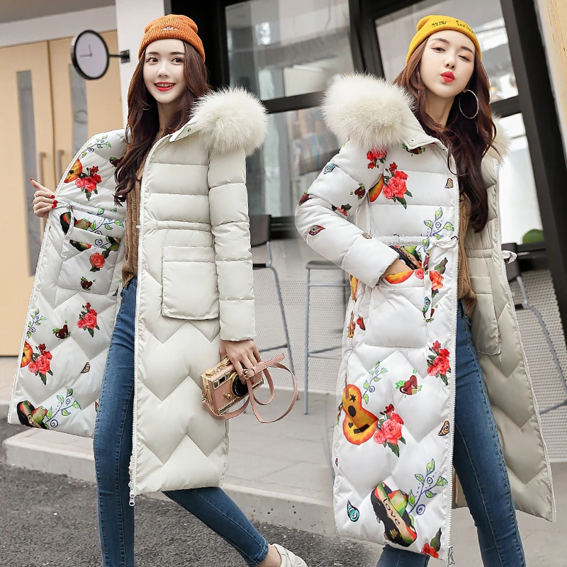 

Jrnnorv 2019 Winter Jacket Women Slim Solid Fur Hooded Both Two Sides Wear Ladies Long Parkas Jacket Thick Warm Coat Plus Size