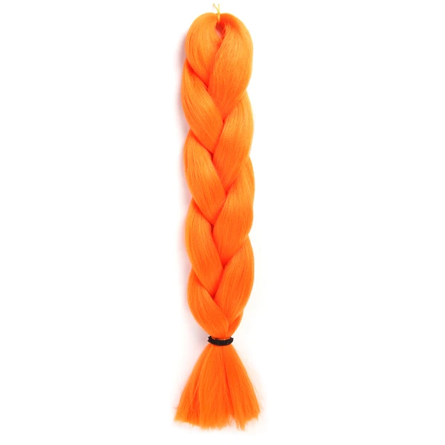 Natifah Jumbo Braiding Hair For Afro Curls Jumbo Box Braids Hair Kanekalon For Hair Afro Extensions Braids Synthetic Fake Hair YELLOW
