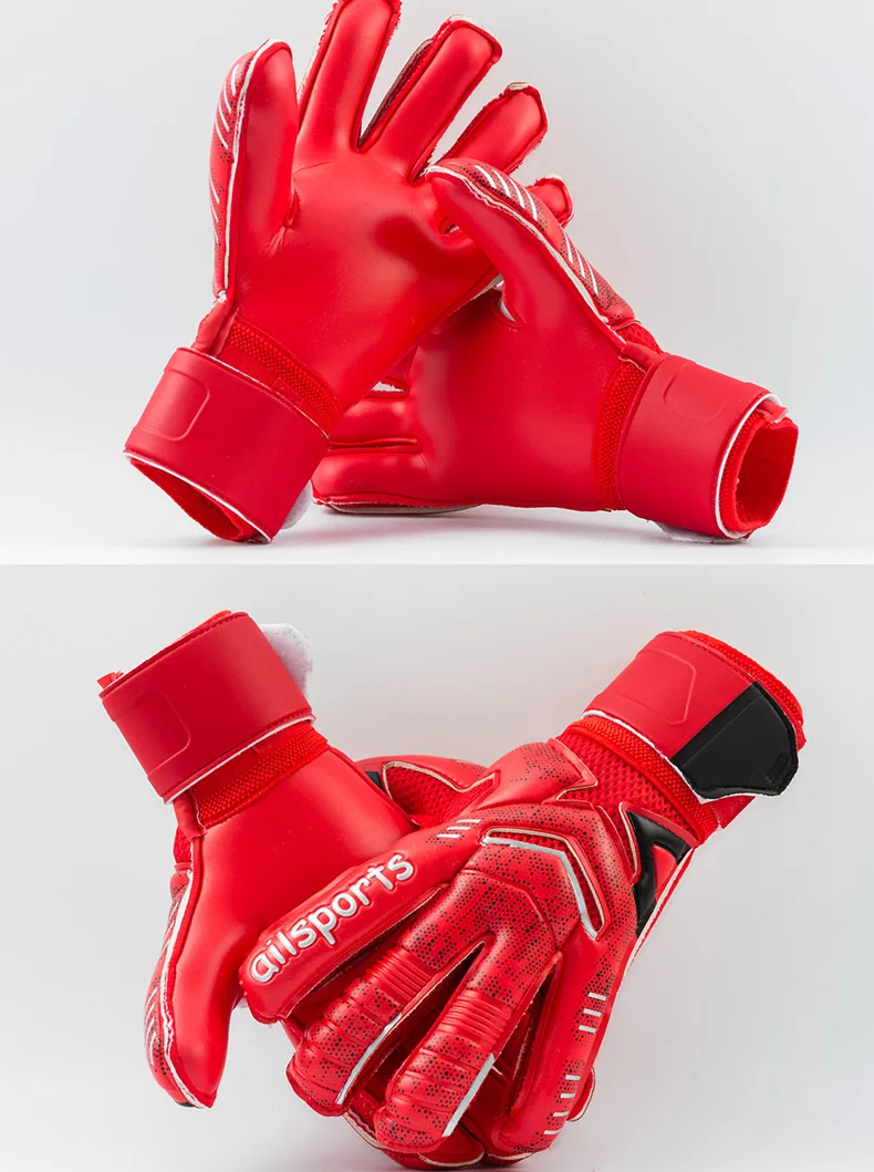 Профессиональные вратарские перчатки для мужчин и женщин, детские футбольные вратарские перчатки для футбола, Нескользящие уплотненные латексные перчатки для защиты пальцев