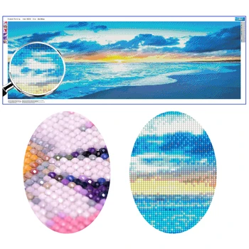 

Sunrise Beach Full Square/Round Stones Scenery Landsca Diamond Embroidery 5D Diamond Painting Cross Stitch Needlework Home Decor