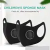 New Spong Black Valve Kid Child Mask Mouth Face Masks Anti PM2.5 Dust Maske Washable Reusable Mouth Cover PM2.5 Filter 1