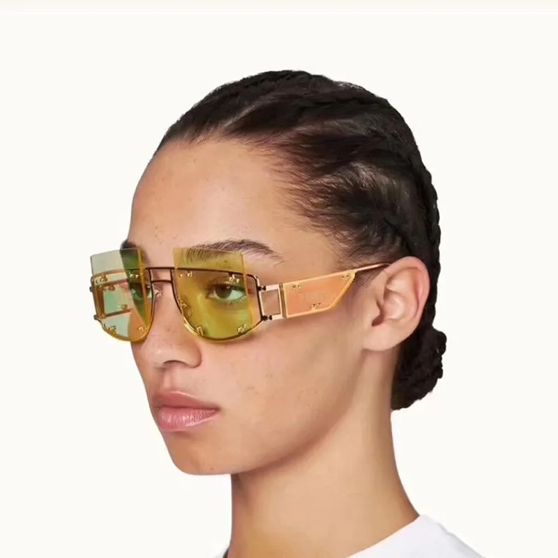 Секс fenty солнцезащитные очки для женщин uv400 Высокое качество rihanna модные негабаритные стимпанк Солнцезащитные очки quay oculos de sol feminino