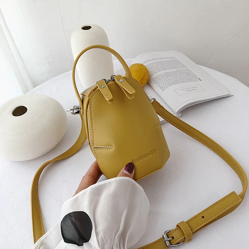 JIULIN 2019 new three-dimensional irregular bucket bag with double zipper and single shoulder slanted female | Багаж и сумки