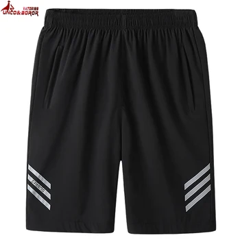 

Plus size 7XL 8XL Men Summer streetwear Casual Shorts fitness Board Shorts Breathable Elastic Waist sports workout Short Men