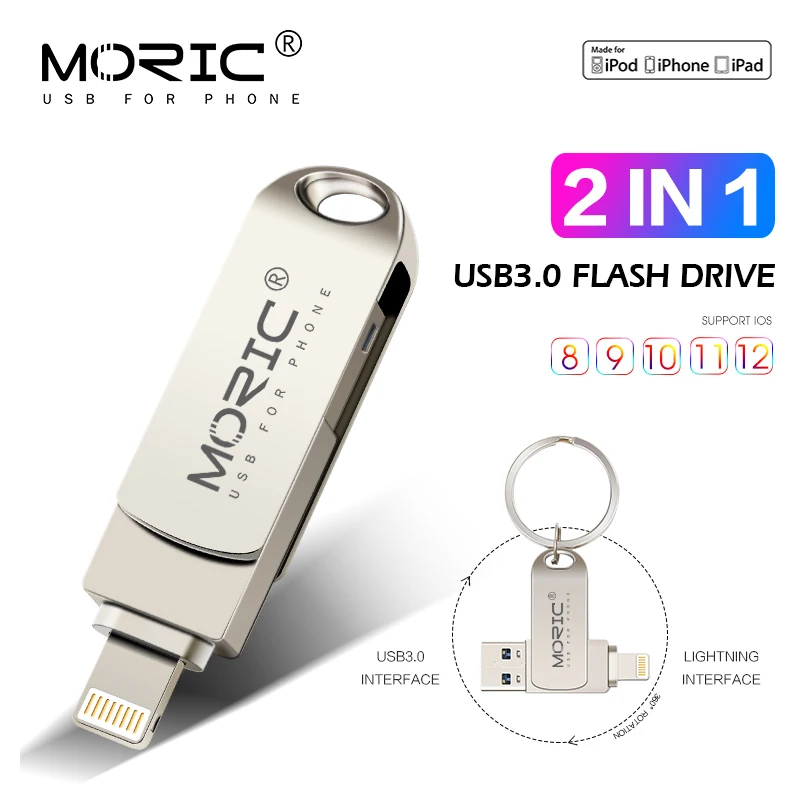 USB флеш накопитель 2 в 1 16 ГБ 32 64 128 256 ГБ|USB флэш-накопители| |