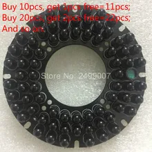 Lihmsek 940nm Невидимый светодиодный щит для ИК инфракрасного осветителя 72 шт. Белый Черный ИК светодиодный s 90 градусов светильник для лампы