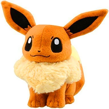 

20pcs New 18 Cm Japanese Anime Cartoon Stuffed Animals Eevee Fun Plush Doll Toys
