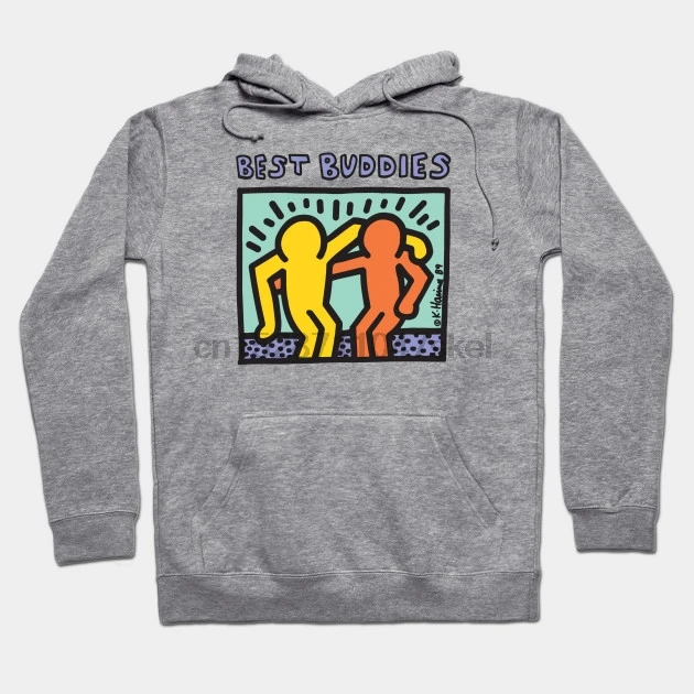 Мужская толстовка с капюшоном Keith Haring Best Buddies by rodrigo_c женская уличная одежда