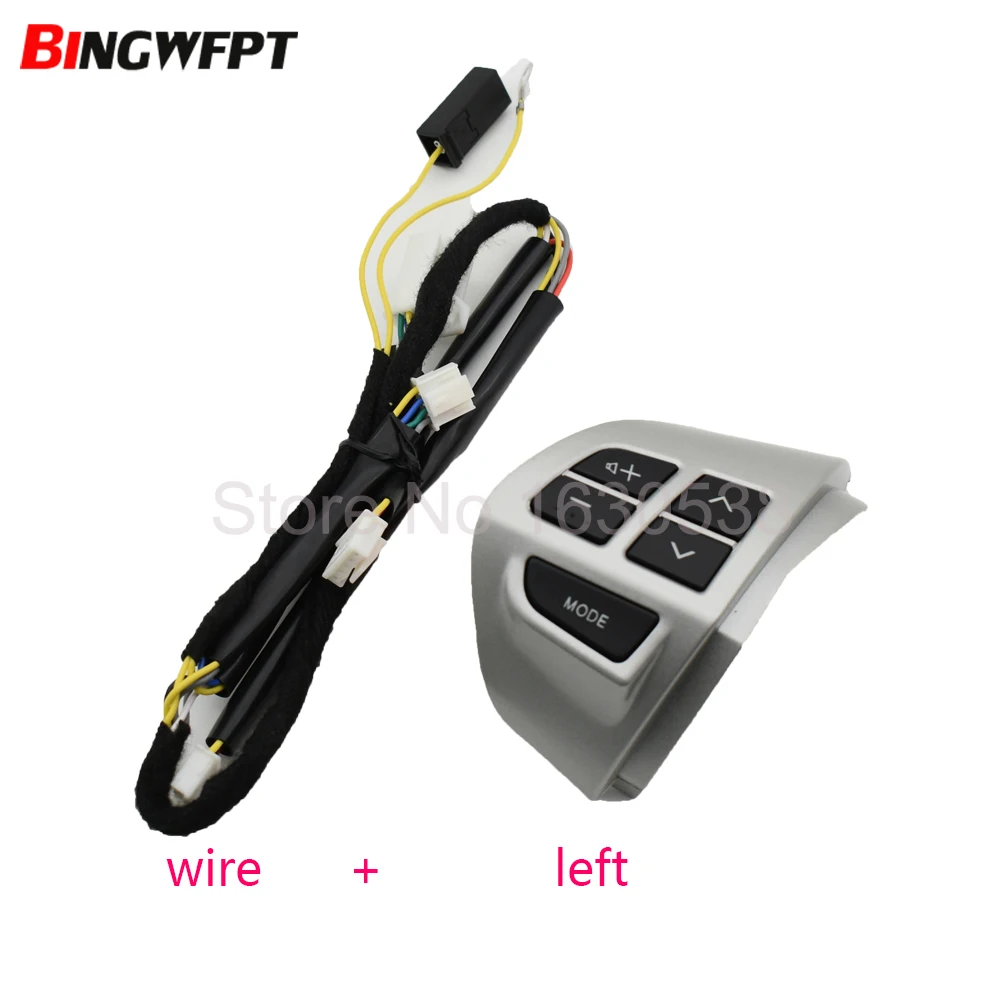 leftwire Кнопка громкости рулевого колеса для MITSUBISHI LANCER OUTLANDER ASX 2007 2008 2009 2010 2011 - Цвет: leftwire