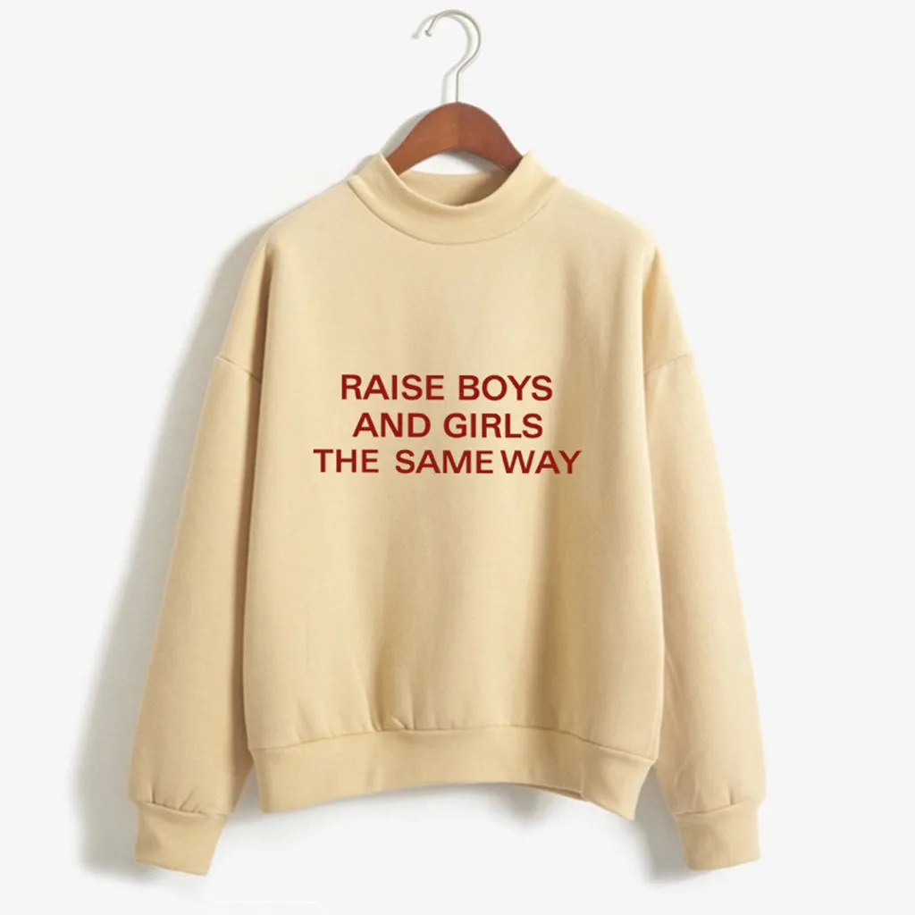Hoodies Women Autumn 2019 Letter Long Sleeve o-neck Harajuku Streetwear Hoodie Hoodies And Sweatshirts Women Pullovers Clothes