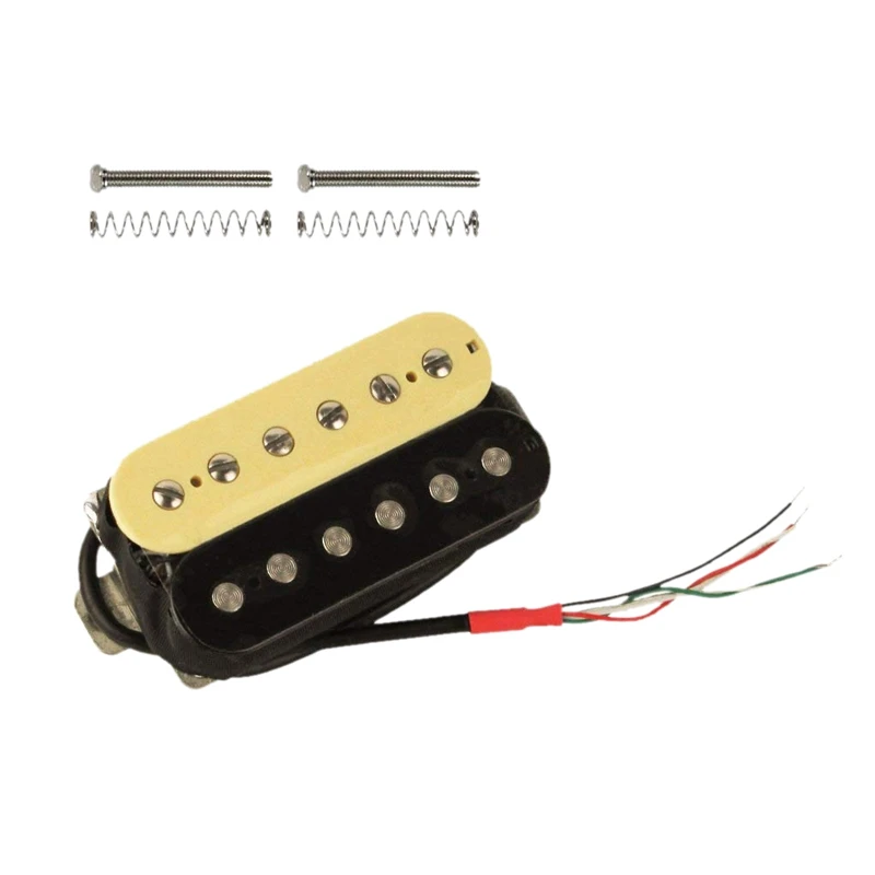 1PCS 50MM Электрогитара хамбакер звукосниматели Alnico V Pickup(Зебра+ черный - Цвет: 1PCS 50MM