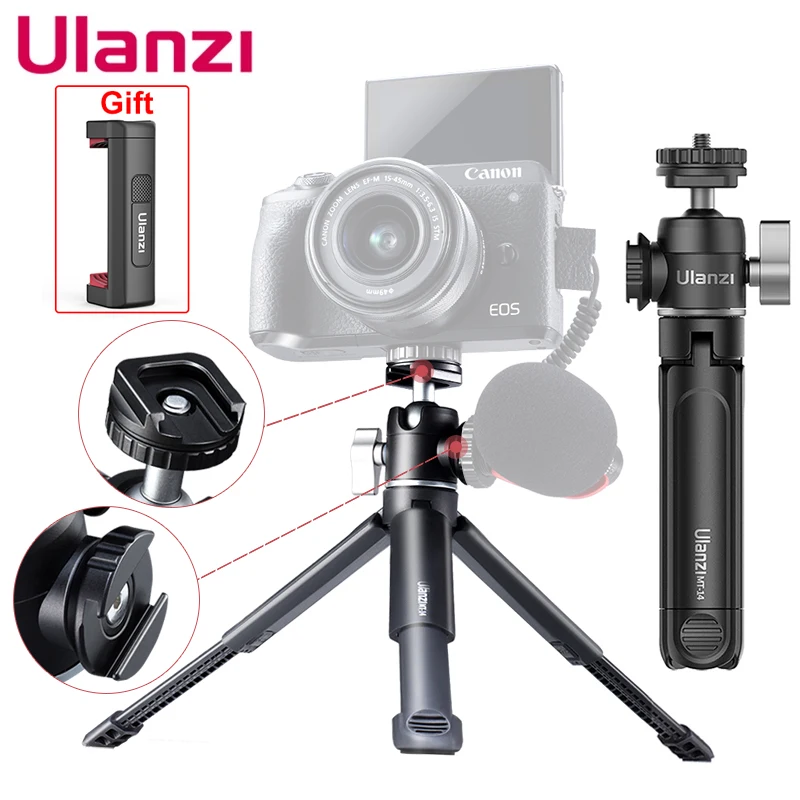 Мини штатив Ulanzi U Vlog lite с шаровой головкой на 360 ° и холодным башмаком|Штативы| |