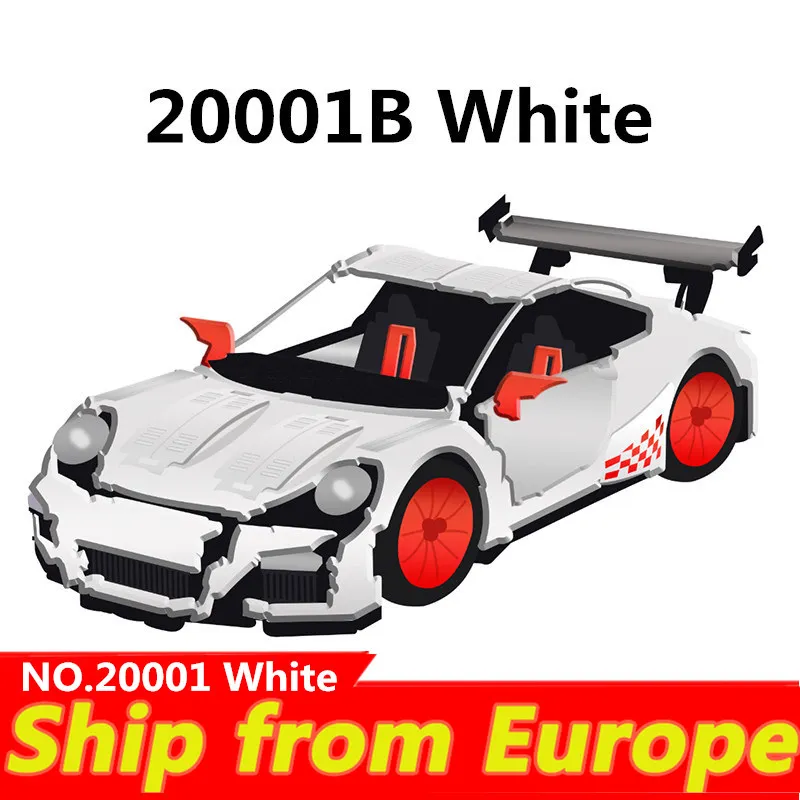 

lepinblocks LP 20001b king Technic race car MOC Model Building Blocks Toy for friend 42056 bricks Super Sport Car Christmas Gift