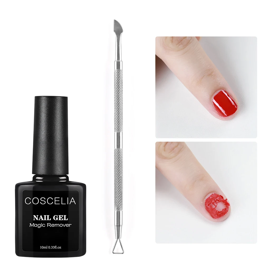 COSCELIA 4 шт./компл. поли удлинитель гель Наборы Nail Art французский ногтей прозрачный розовый белый Цвета накладные ногти с украшением в виде кристаллов УФ-гель ломтик Кисть для ногтей