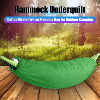 

Hammock Underquilt Cotton Winter Warm Sleeping Bag for Outdoor Camping ravel Hammocks Hunting Sleeping Bed Swing Lazy Chair
