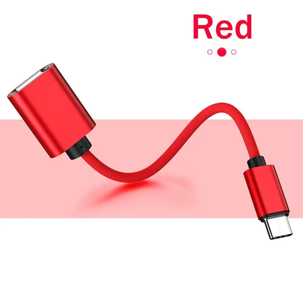 Кабель адаптер Type C OTG для Samsung S10 Xiaomi Mi 10 Android геймпад ПК MacBook USB кабель планшета мыши