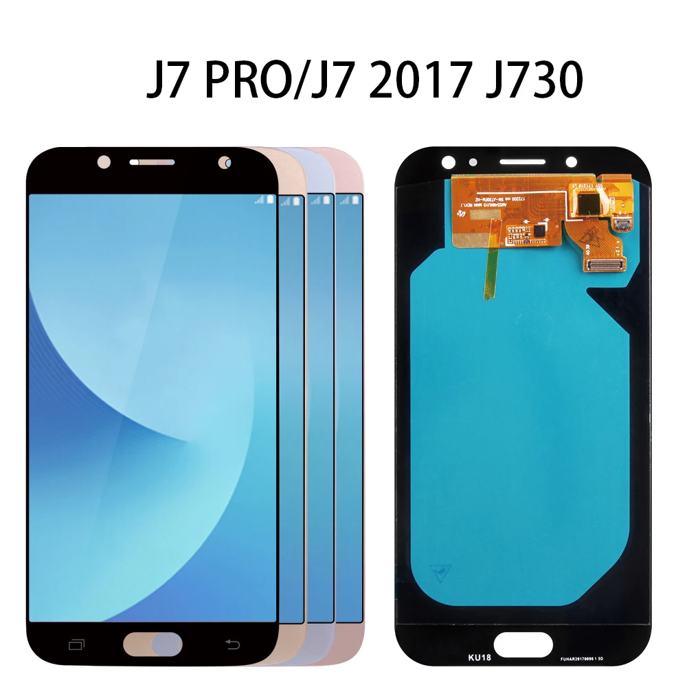 Super AMOLED для SAMSUNG Galaxy J730 ЖК-дисплей сенсорный экран для SAMSUNG Galaxy J7 J700/ J710/J7 Pro J730 J730F
