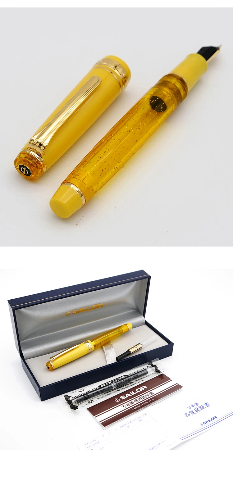 Моряк ручка 14K золотая ручка ограниченная деньги золотая звезда писательский подарок моряк