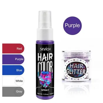

30ml Hair Dye Spray Liquid Hair Dye Unisex Hair Color Dye Spray Red/Grey Instant Color Dye Easy To Use Hair Styling Tools