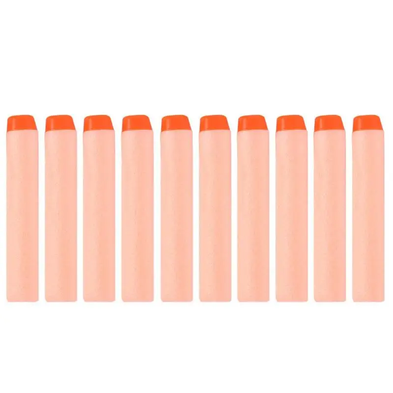 100pcs Orange 100 шт для пуль Nerf EVA Мягкая полая головка 7,2 см заправка пули дротики для Nerf аксессуары для игрушечного пистолета для Nerf бластеров - Цвет: 100pcs Orange