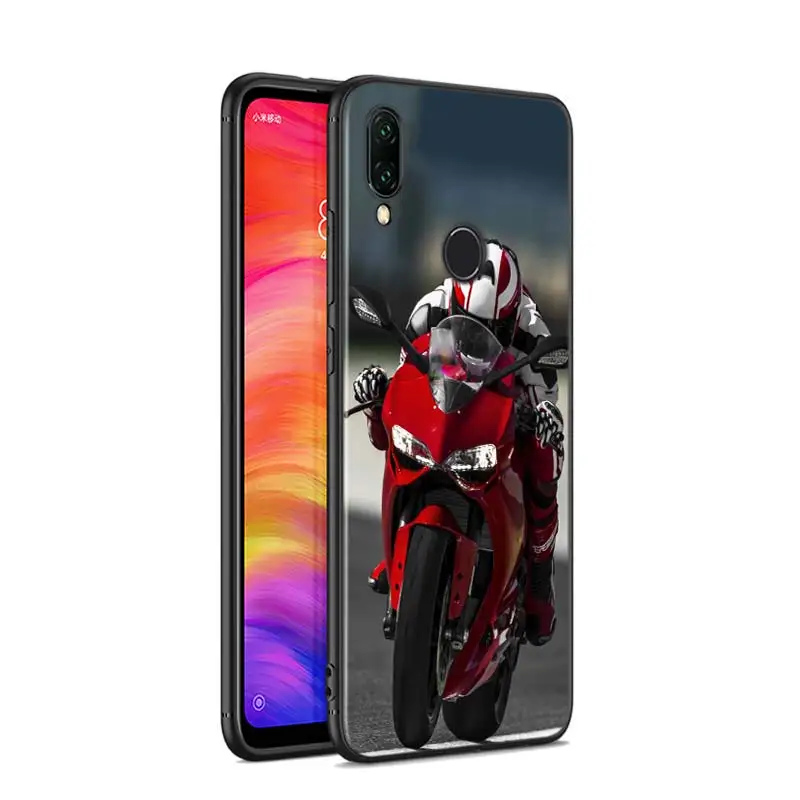 Черный силиконовый чехол для moto внедорожный мотоцикл для Xiaomi Redmi Note 8 7 6 5 4X4 K20 Pro 7A 6A 6 S2 5A плюс Чехол для телефона - Цвет: Style 05