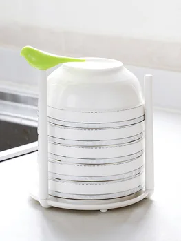 

Plastic Grids Kitchen Storage Rack Bowls Organizer Drain Water House Dish Rack Kitchen Storage Rack Bowl Holder Kitchen gadgets