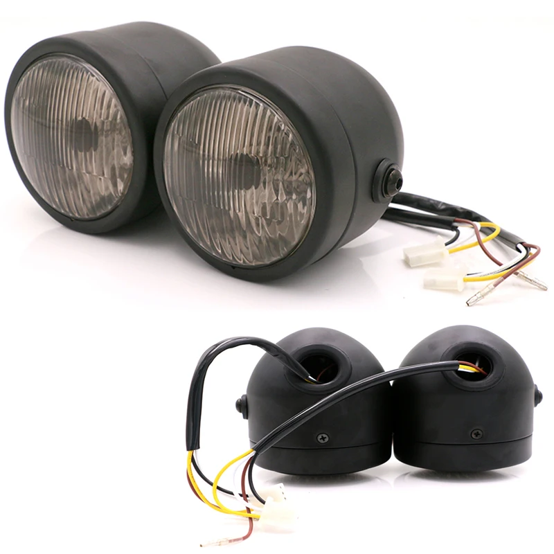 DC 12V дымчатое лобовое стекло для мотоцикла головной светильник мотоцикл ремонт